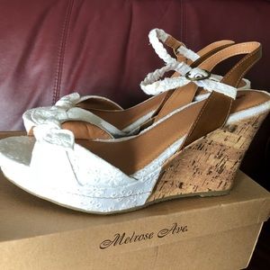 White Wedge Sandals